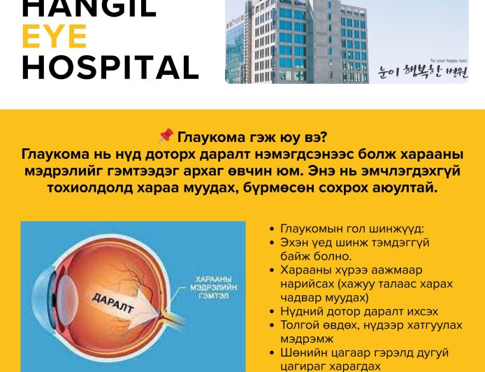 Глаукома гэж юу вэ?