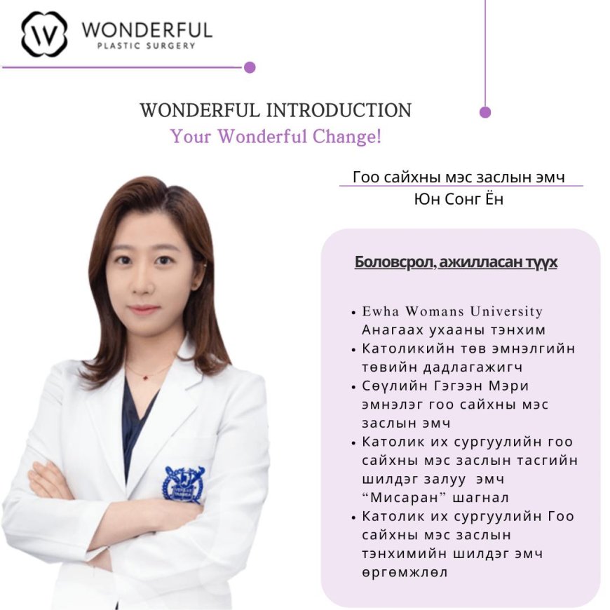 "Wonderful"  Гоо сайхны мэс заслын эмч Юнг Сонг Ён